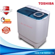 TOSHIBA Mesin Cuci 2 Tabung 7.5 KG 75 MN Cuci Dan Kering