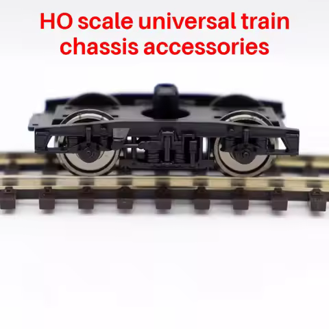 HO Type 1/87 Train Parts Freight Passenger Car Chassis Bogie Unpowered Bogie Assembly Model Accessor