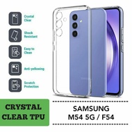 Samsung Galaxy M54 5G Case / F54 Crystal Clear Liquid Back Cover Transparent Case Sofcase Casing Sil
