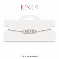 JUNE 9 | White Gold Plated Bracelet | Adjustable Size Bracelet | Korean Style Jewelry