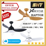 $188 BESTAR CEILING FAN LED Light RAPTOR DC Motor 33|38|48 INCH +24W +remote - Local Singapore Warranty