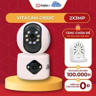 VITACAM C602C indoor camera - 6MP - Dual 2-eye camera, wide viewing angle, 2-way conversation