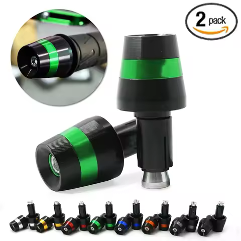 Handle Bar Ends Grips 7/8" Handlebar Counterweight Plug Slider For Kawasaki NINJA 1000 250R 300 400 
