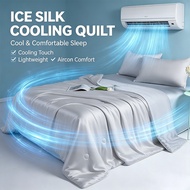 Cooling Lightweight Aircon Cotton Quilt Soft Breathable Summer Blanket Aircon Use Bed Throw Sofa Bla
