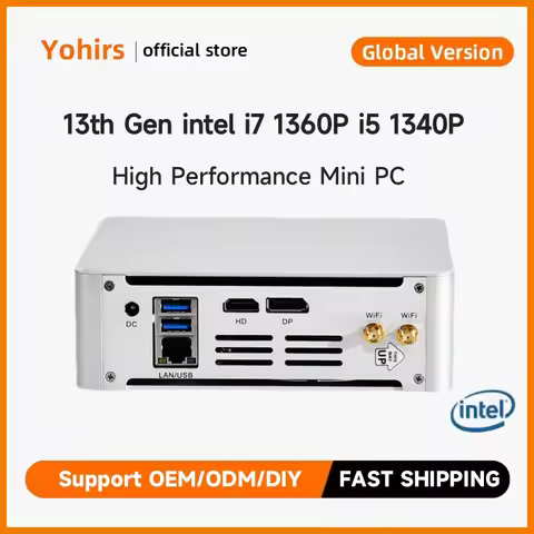 13th Gen Intel Gaming Mini PC i7 13620H 1355U i5 1340P 2*DDR5 M.2 NVME 2.5G LAN Win11 Cooling Fan Of