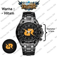 Jam Tangan Cowok Rantai Mobile Legends RRQ Terbaru 2022 Gratis Box
