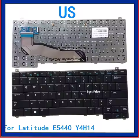 New US Japan Laptop Backlit Keyboard For Dell Latitude E5440 Y4H14 Notebook PC Replacement