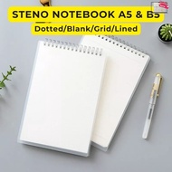 Steno Notebook A5/B5 – Multiple Page Types | Transparent Cover