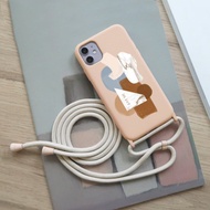 iPhone 17/16/15/14/13/12/SE3 沉醉普羅旺斯 背繩背帶手機殼