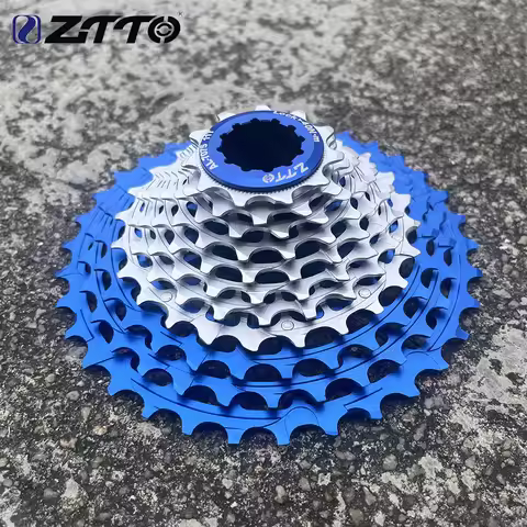 ZTTO Ultralight Road Bike Cassette 11 12 Speed 11-28/30/32/34/36T HG Freewheel ULT Blue-silver Grave