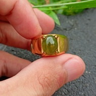 Cincin Batu Green Sapphire Minimalis
