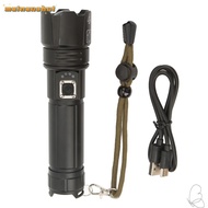 MAINAUSHUI USB Flashlight, 5 Modes 30W LED Flashlight, Durable IPX4 Waterproof 1200LM Super Bright F