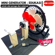 DIY mini wind turbine generator kit educational power generator bayu windmill