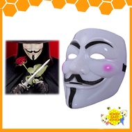 V for Vendetta Mask Halloween V Mask Topeng Kids Mask Anonymous Toys Hacker White Mask Prank Funny E