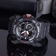 SMAEL Sport Watch Military Wristwatch for Men Alarm Stopwatch LED Digital Back Light Dual Time Displ