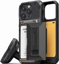 VRS DESIGN Damda Glide Hybrid Phone Case Designed for iPhone 15 Pro (2023) Functional Sturdy Wallet 