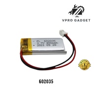 3.7V 450mAh 602035 Li-Polymer Rechargeable Battery For MP3 Bluetooth Speaker A396