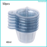 HO 50Pcs Plastic Disposable Portion Cups Mini Mixing Cups Silicone Dispensing Cup