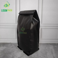 Black Quad Seal Gusset Packaging 1kg | Aluminum Foil Coffee Packaging | Gusset Coffee Beans