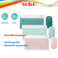 10inch Wireless bluetooth keyboard mouse for laptop mobile keyboard mini bluetooth