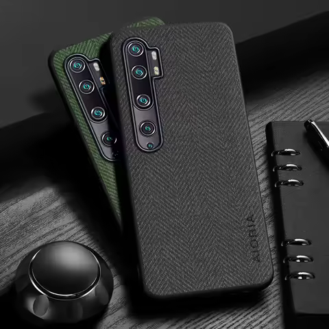 Case for Xiaomi Mi Note 10 Pro Lite Design Simple, Lightweight, Durable Leather wood grain cover for