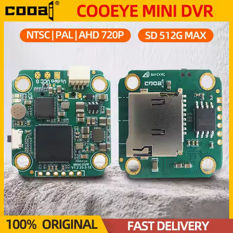 COOAI COOEYE BAYCK MINI DVR 5V-30V Support 512G MAX Micro SD PAL/NTSC/AHD720P (25/30/60fps) Camera V