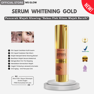 Ms Glow Serum Gold Whitening Mencerahkan Wajah Kusam Cepat Glowing Penghilang Kerutan Wajah Penghila
