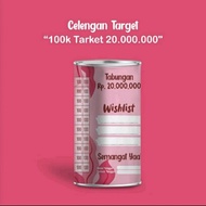 Target 20 million Mini Permanent Piggy Bank tabung duit