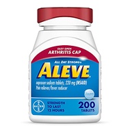 Aleve Easy Open Arthritis Cap Tablets, Naproxen Sodium for Pain Relief ‐ 200 Count