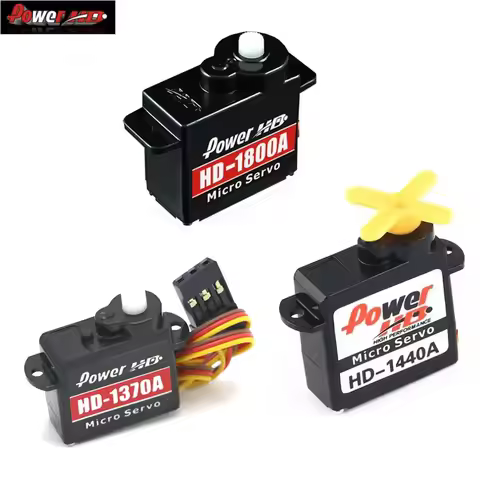 Original Power HD HD-1370A / HD-1440A / HD-1800A Micro Analog Servo High Speed Compatible with FUTAB