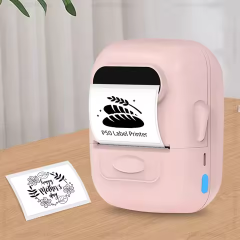 P50 Mini Portable Thermal Label Printer Similar as B1 B21 Marklife P50 E210 M110 Label Maker DIY Pat