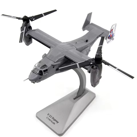 1/144 Scale Diecast Variable Wing Bell V-22 V22 MV-22B Osprey Transport Helicopter Amphibious Metal