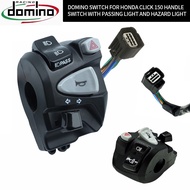 ✓ ♕ Domino Handle Switch For Honda Click with Pssing Light Hazard Light PLug and play