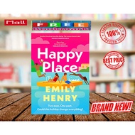 Glittered Cover People We Meet on Vacation - Happy Place by Emily Henry (Paperback)