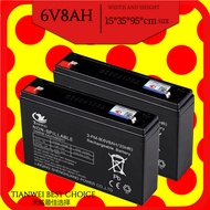 LEOCH RECHARGEABLE BATTERY 6V 8AH/ 6V 7AH/ 6V 12AH SEALED LEAD ACID BATTERY ELEKTRIK MOTOR KERETA BU