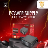 PSU CPU Power Supply/ Kings Data 500 Watt Fan 8cm ATX Cable 24pin + 8pin with 6pin VGA Power Cable