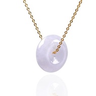 【願‧平安】冰種紫羅蘭平安扣項鍊 | 天然緬甸玉翡翠A貨 | 送禮