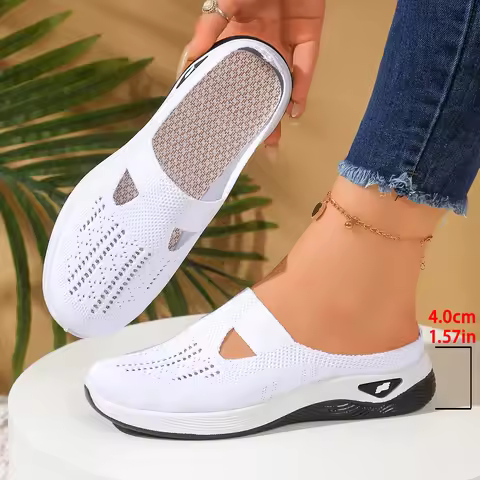 Women shoes Convenient and comfortable at home, one foot with a vent and half slipper women's summer