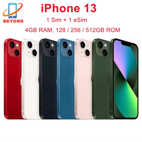 Apple iPhone 13 6.1" Super Retina XDR OLED Unlocked RAM 4GB ROM 128/256/512GB Face ID NFC A15 IOS 5G