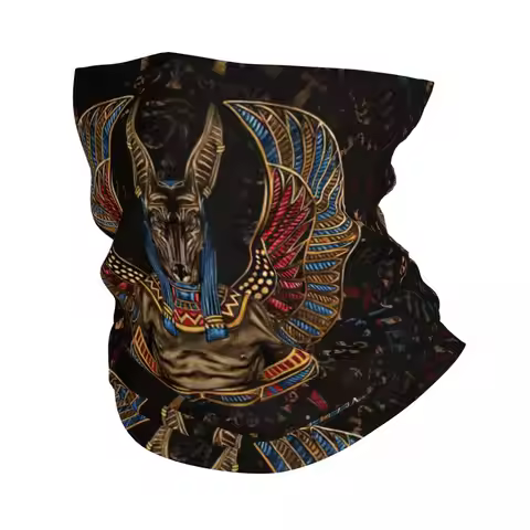 Anubis Egyptian Bandana Neck Cover Print classic Egypt Mask Scarf Multi-use Cycling Scarf Riding for
