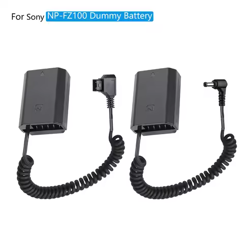 DC/D-TAP to NP-FZ100 NP FZ100 Dummy Battery DC Coupler for Sony Camera Alpha 9 A9 ILCE-9 ILCE-7M3 A7