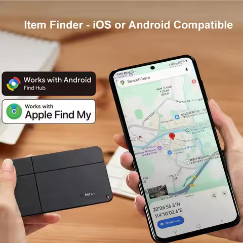 MiLi Smart Tracking Card Compatible with IOS Find My and Android Google Find Hub Micard Duo Location