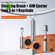 ROYALX0 SIM Card Tray Removal Tool, Aluminum Alloy Mini Earphone Cleaning Brush, Professional Multi-