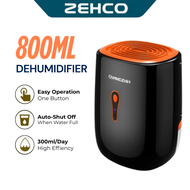Dehumidifier 800ml Water Tank 300ml/Day Dehumidification Auto-Shutoff Penyahlembap Rumah 除湿机