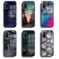 Glass Casing VIVO V2043 V2026 V2027 V2029 V2048 V2036 Tempered Glass Case Hard Back Cover Soft Silic