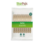 BioPak Compostable cs 16cm - 50 pcs Disposable Fork