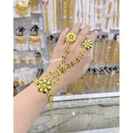 Dubai bracelet with ring connection