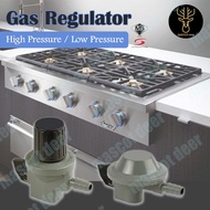 GAS REGULATOR HIGH LOW PRESSURE SAFETY VALVE REGULATOR COOKER STOVE KEPALA TEKANAN RENDAH TINGGI DAPUR