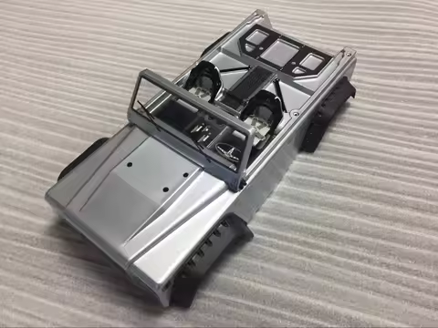 Axial DINGO PAINTED TRUCK BODY Jeep Wrangler Unlimited Rubicon Body SXC10 Shell (Gray) Body axial ra