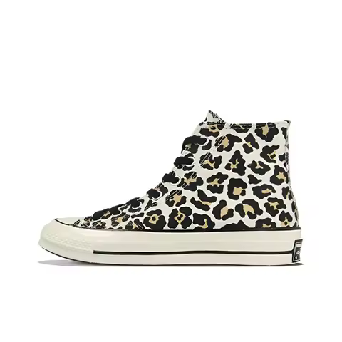 Converse Chuck Taylor All Star Canvas Shoes Unisex High Top Leopard Print 163406c